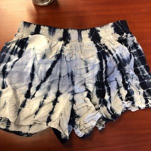 REWASH BLUE TYE DYE SHORTS SIZE SMALL